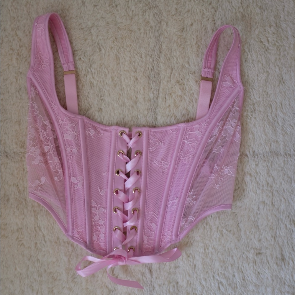 Honey Birdette Sweet Pink Corset Top